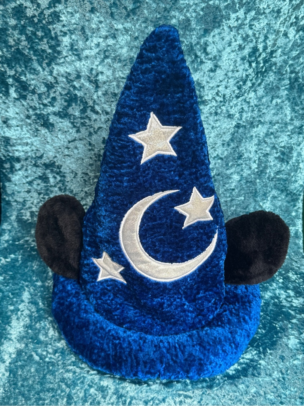 Disney Mickey Mouse Fantasia Sorcerer Wizard Crushed Velvet Hat
